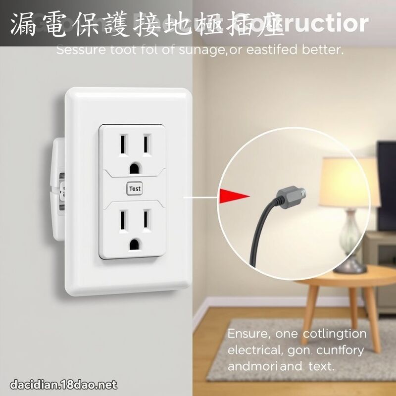 漏電保護接地極插座 - 國語大辭典配圖