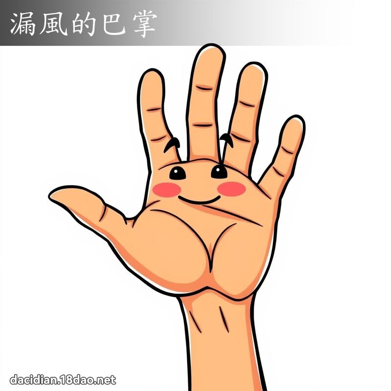 漏風的巴掌 - 國語大辭典配圖