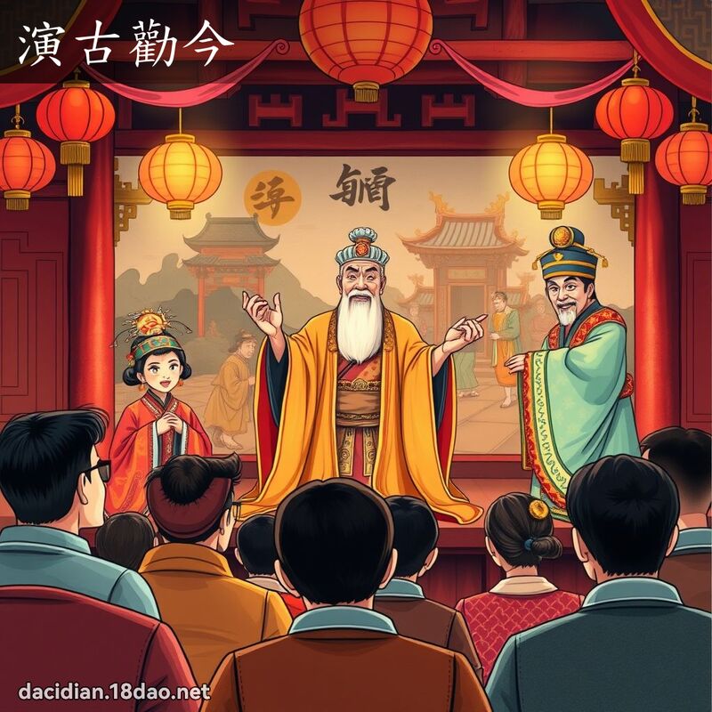 演古勸今 - 國語大辭典配圖