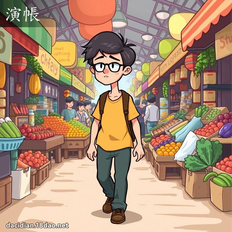 演帐 - 国语大辞典配图