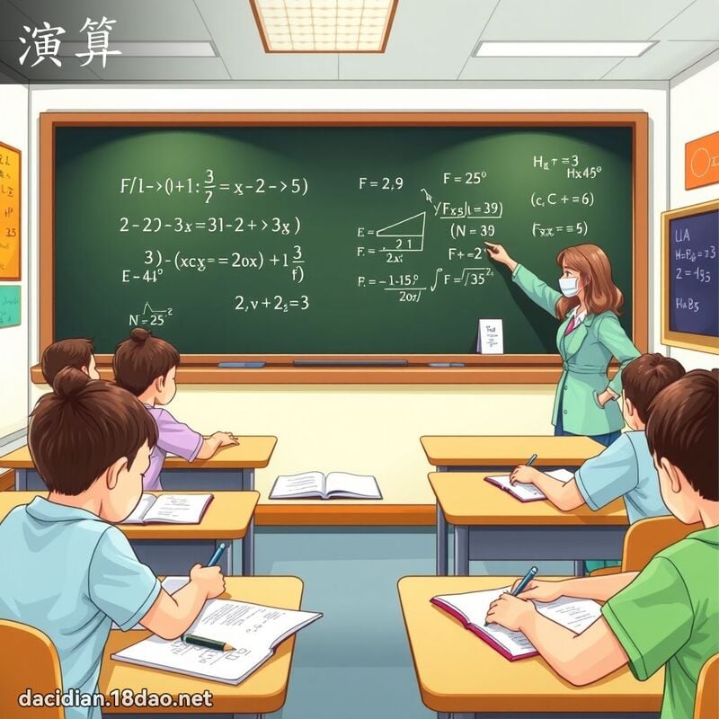 演算 - 國語大辭典配圖