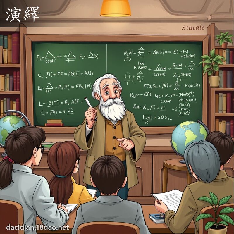演繹 - 國語大辭典配圖