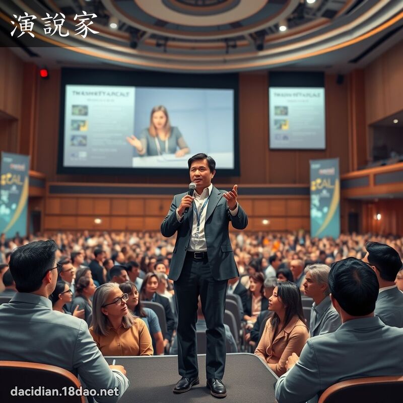 演说家 - 国语大辞典配图
