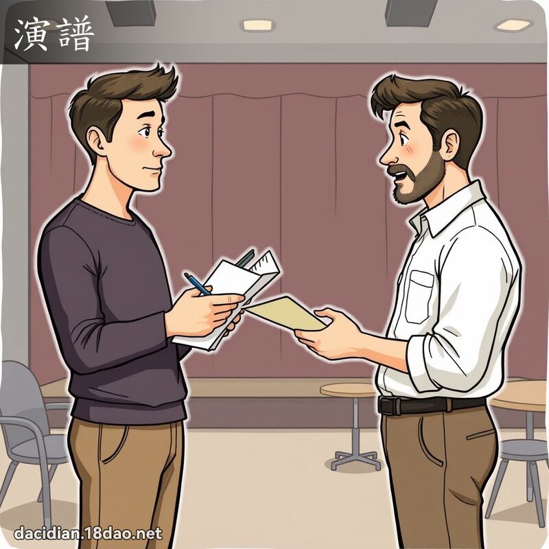 演譜 - 國語大辭典配圖