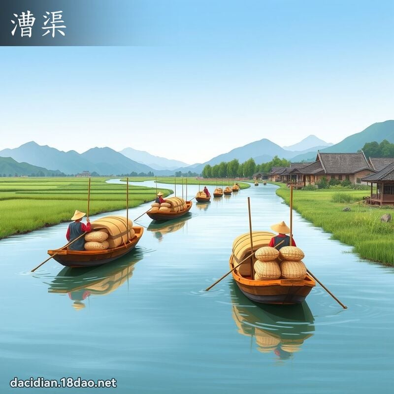 漕渠 - 國語大辭典配圖