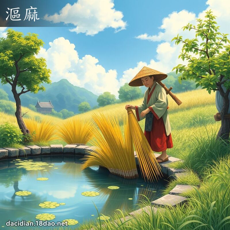 沤麻 - 国语大辞典配图