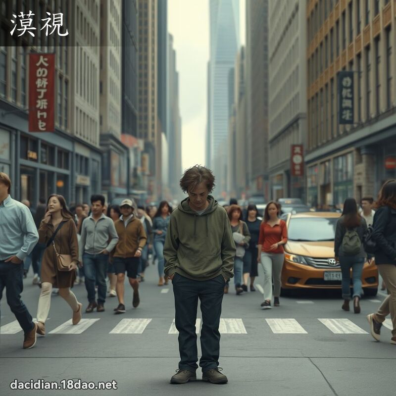 漠视 - 国语大辞典配图