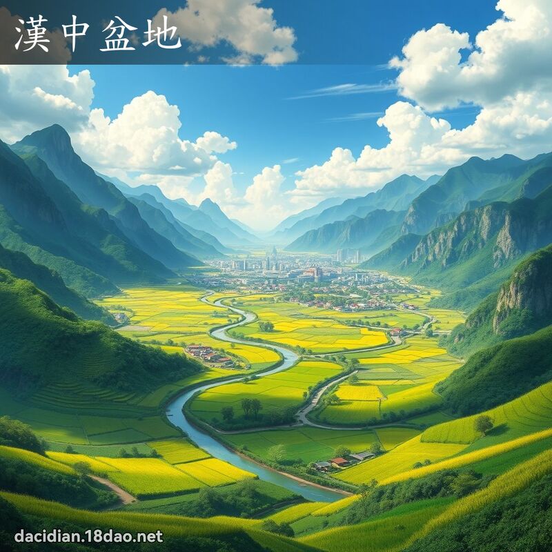 漢中盆地 - 國語大辭典配圖