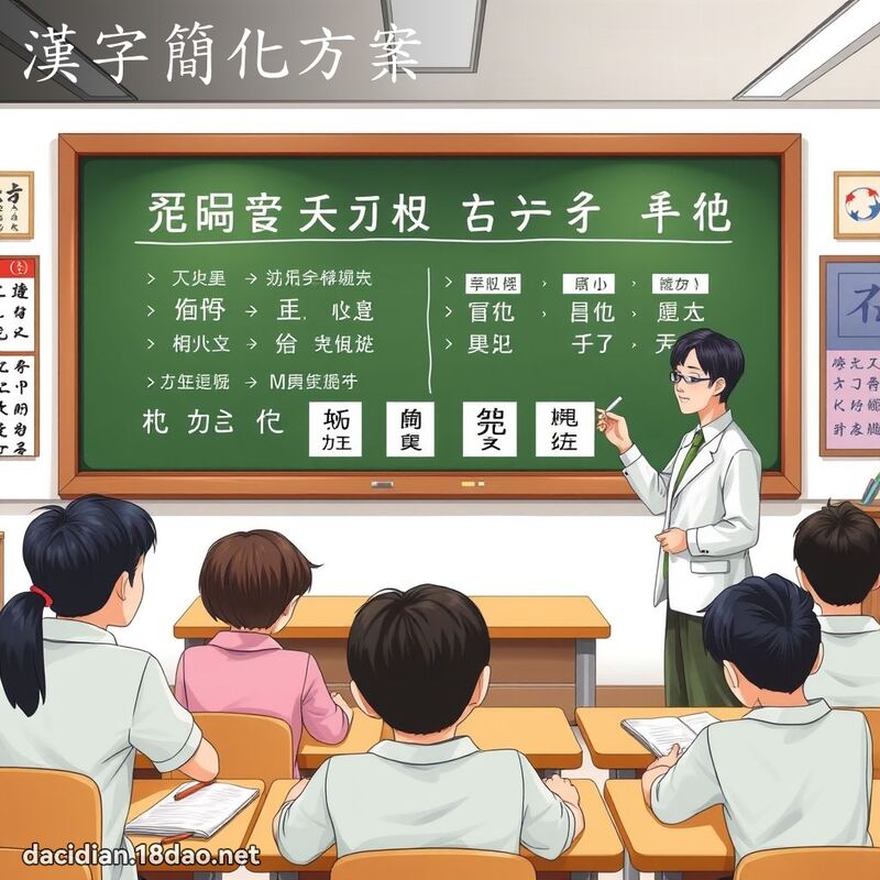 汉字简化方案 - 国语大辞典配图