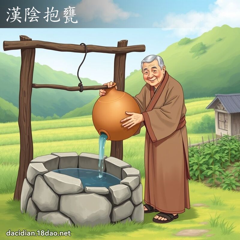 汉阴抱瓮 - 国语大辞典配图