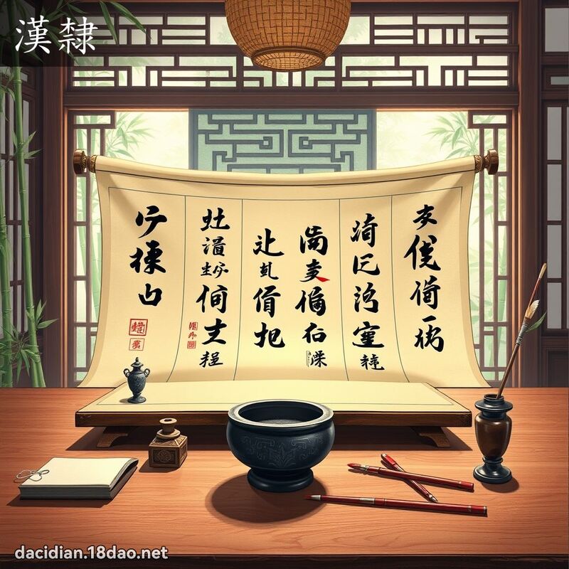 漢隸 - 國語大辭典配圖