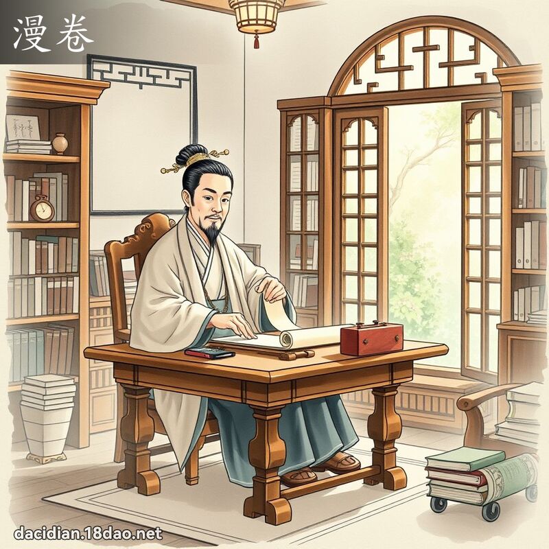 漫卷 - 國語大辭典配圖