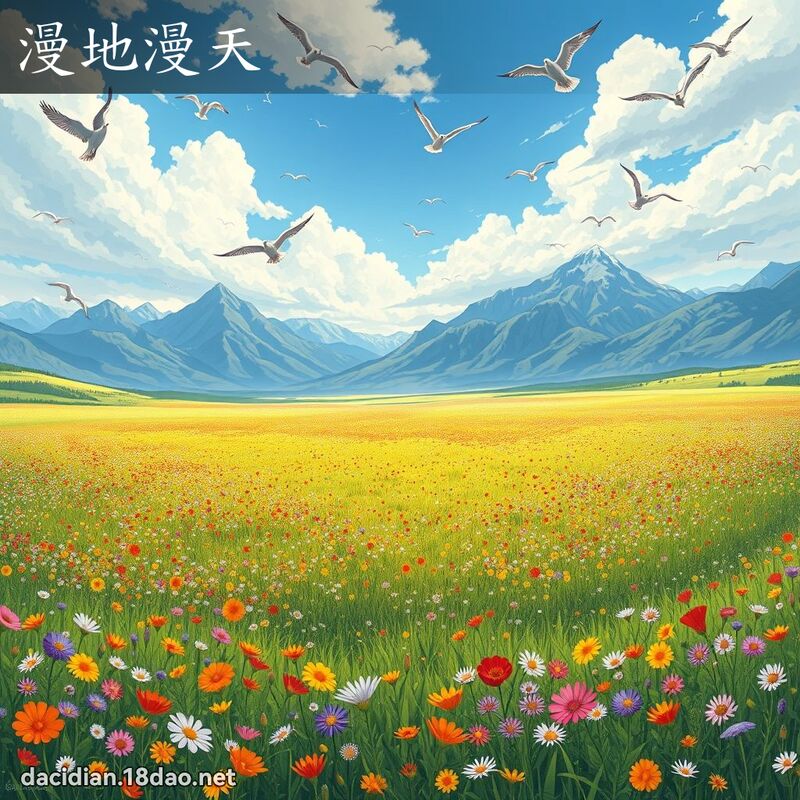 漫地漫天 - 国语大辞典配图