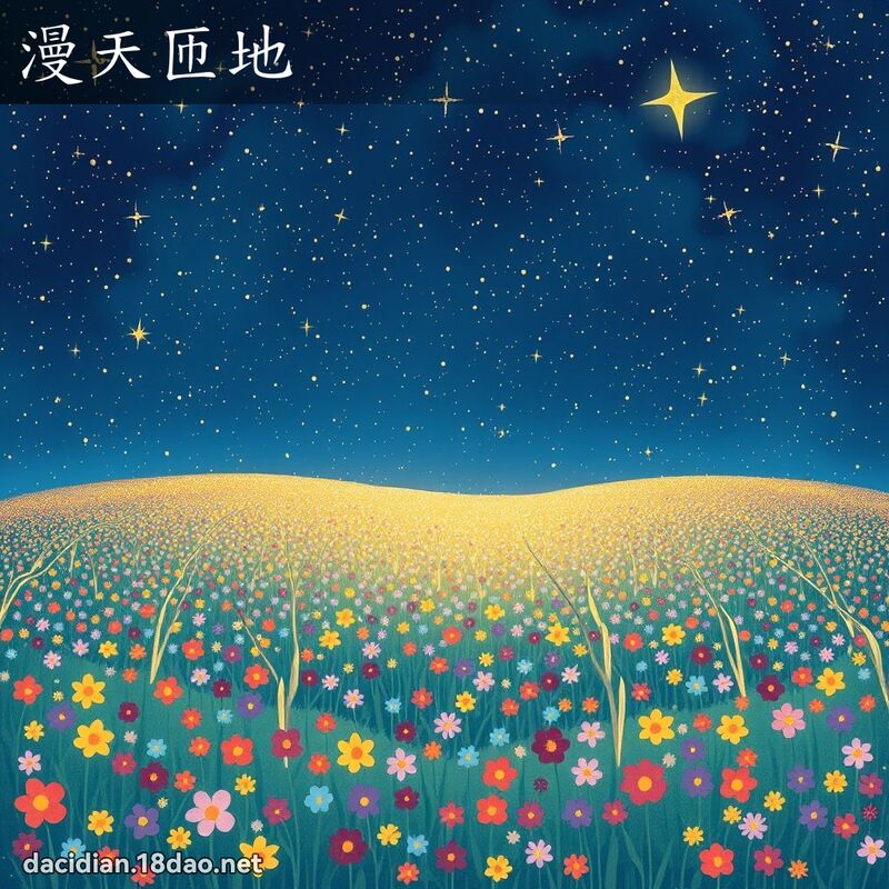 漫天匝地 - 國語大辭典配圖