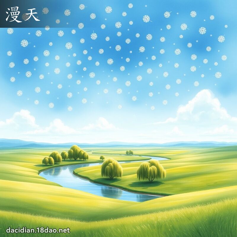 漫天 - 国语大辞典配图