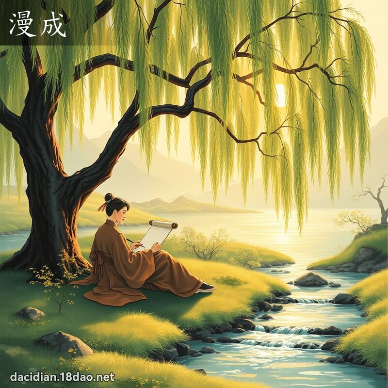 漫成 - 国语大辞典配图