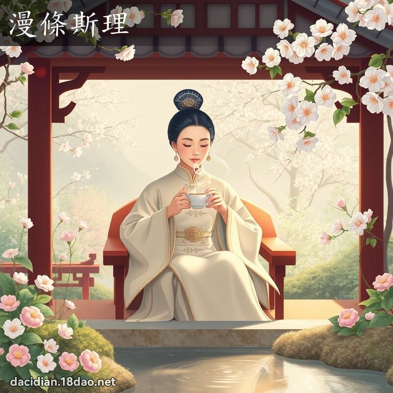 漫条斯理 - 国语大辞典配图