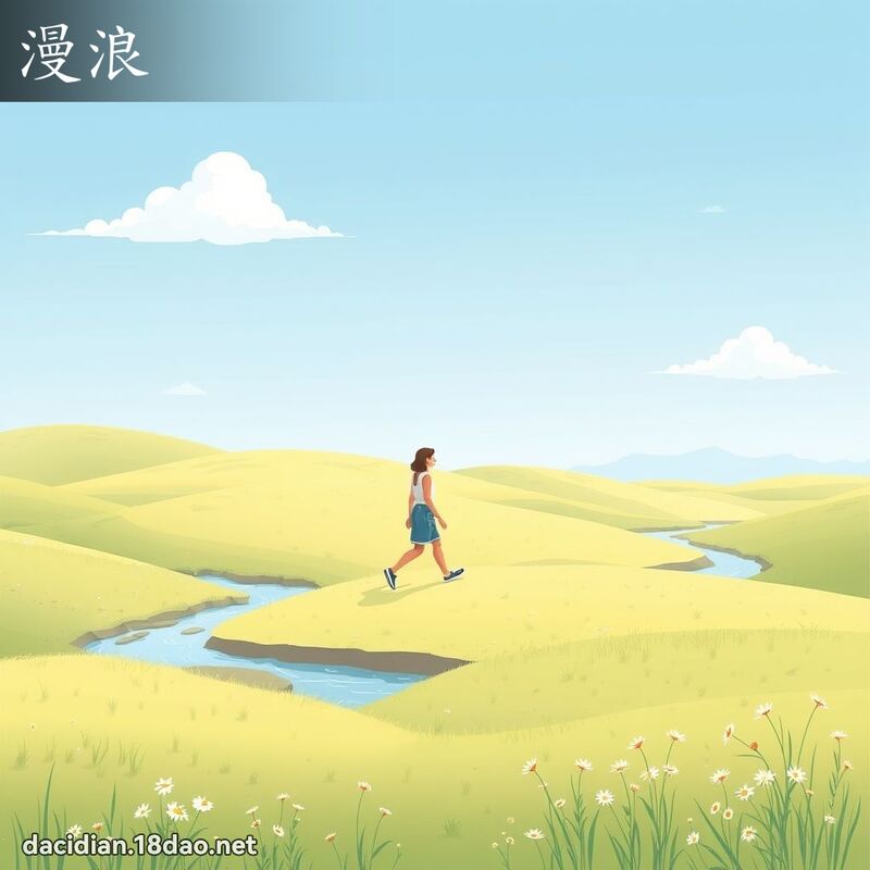 漫浪 - 國語大辭典配圖