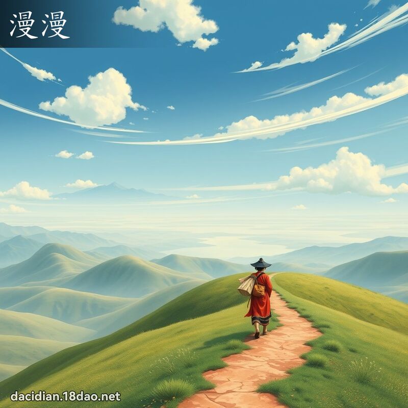 漫漫 - 國語大辭典配圖