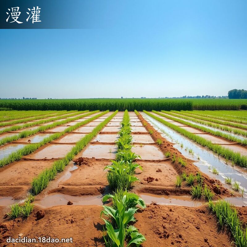 漫灌 - 國語大辭典配圖