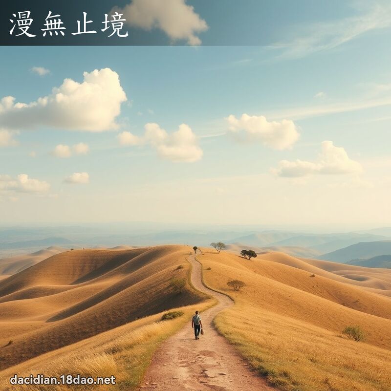 漫無止境 - 國語大辭典配圖