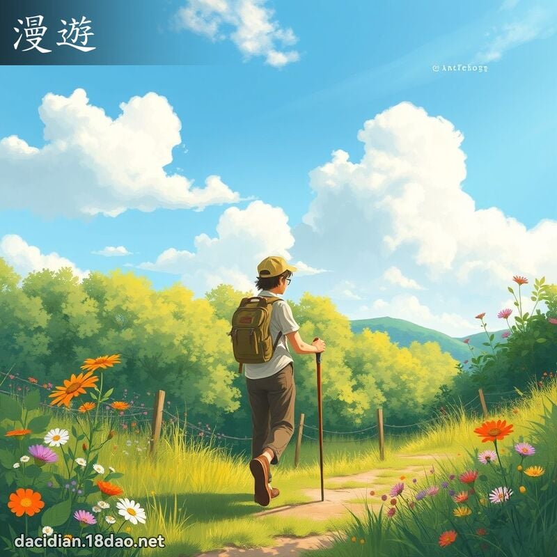 漫游 - 国语大辞典配图
