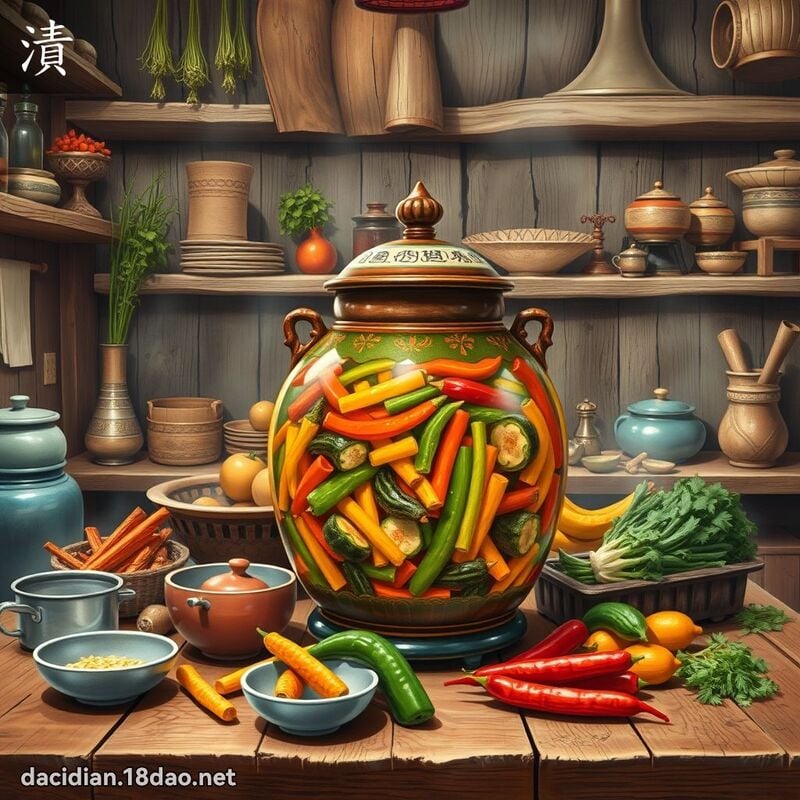 漬 - 國語大辭典配圖