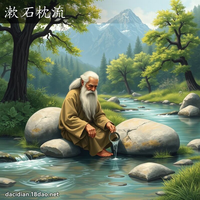 漱石枕流 - 国语大辞典配图