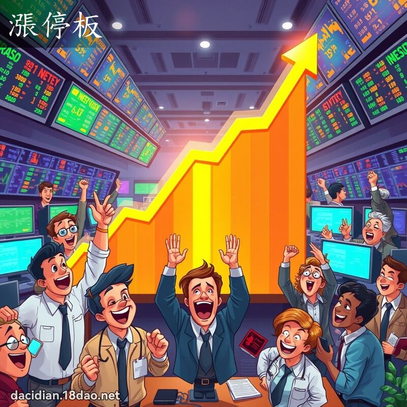 漲停板 - 國語大辭典配圖