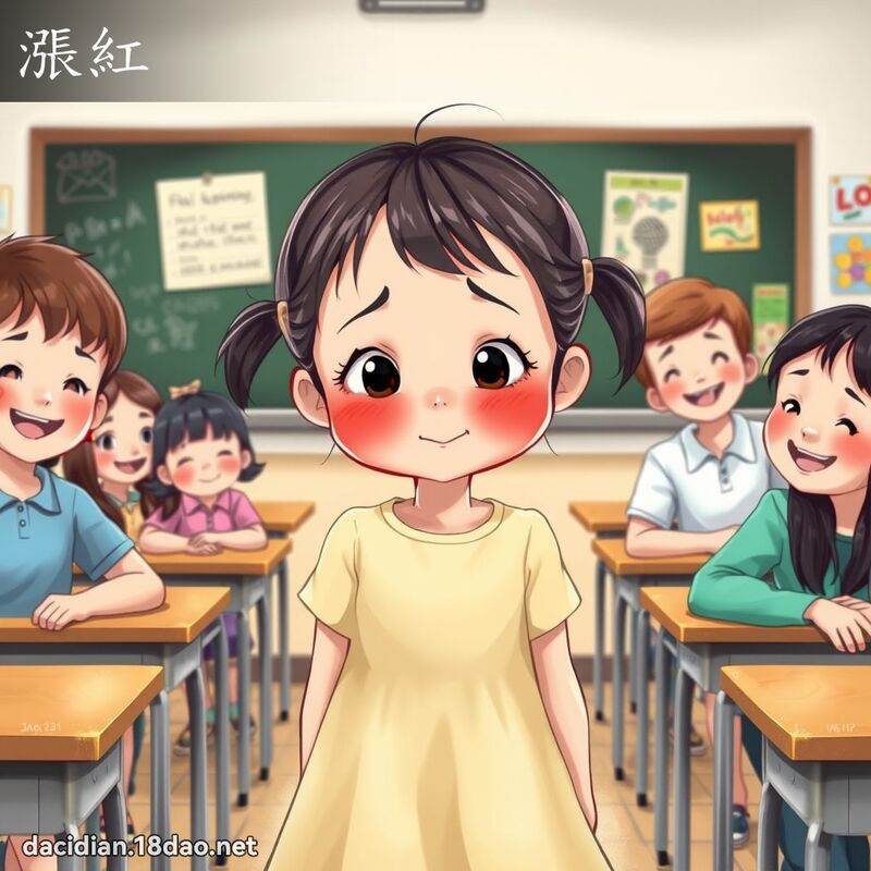 漲紅 - 國語大辭典配圖