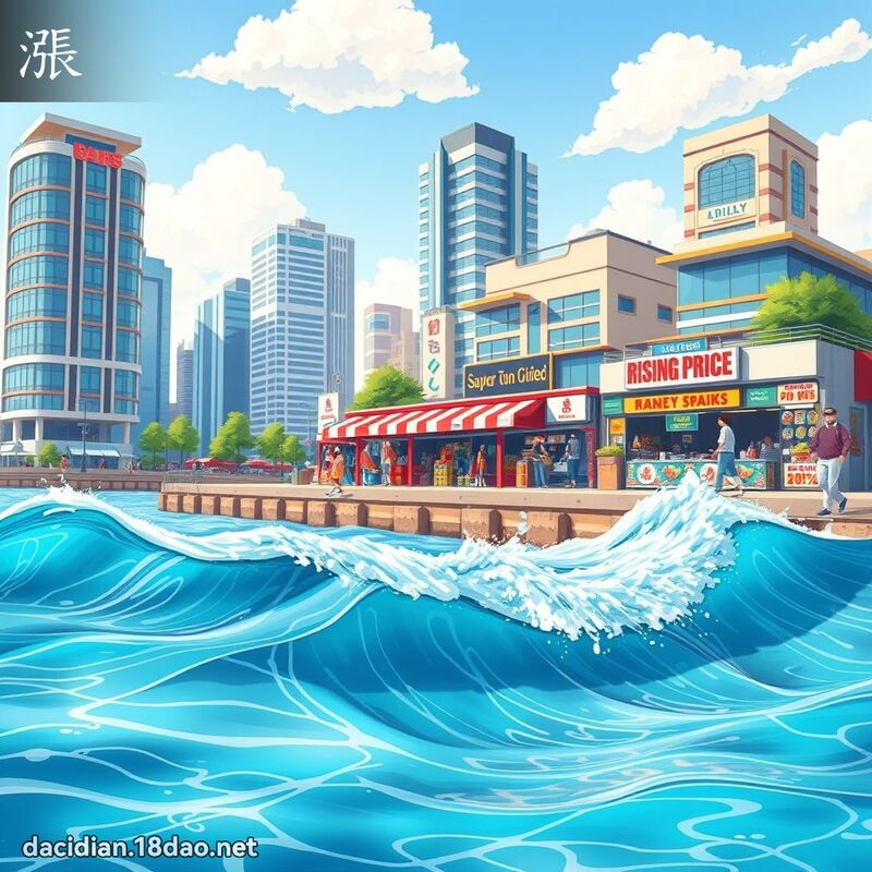 漢字: 漲 (多音字)