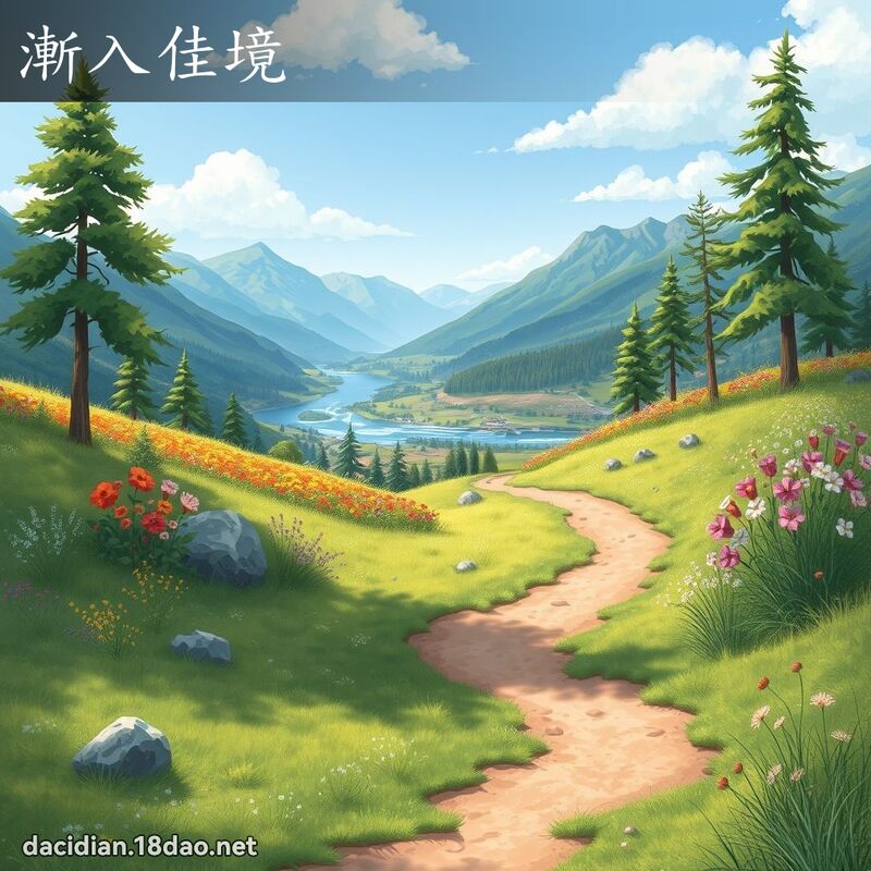 漸入佳境 - 國語大辭典配圖