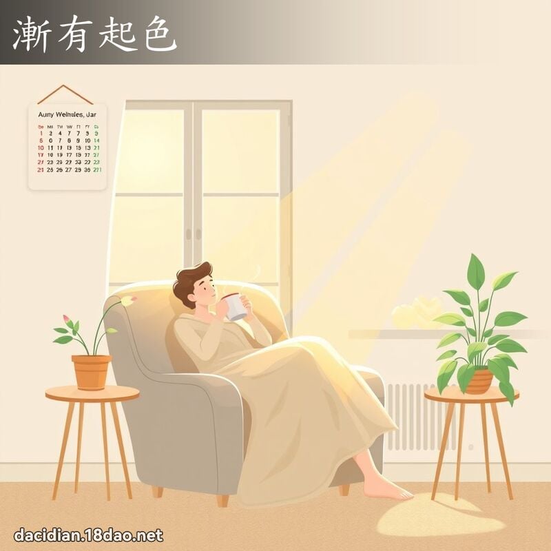 渐有起色 - 国语大辞典配图