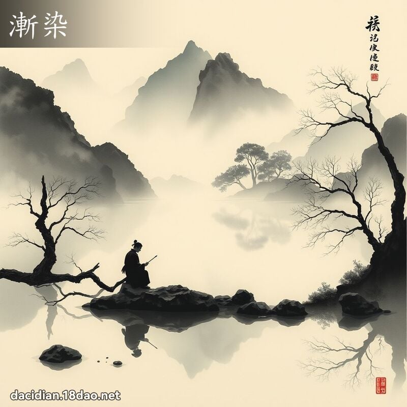 渐染 - 国语大辞典配图