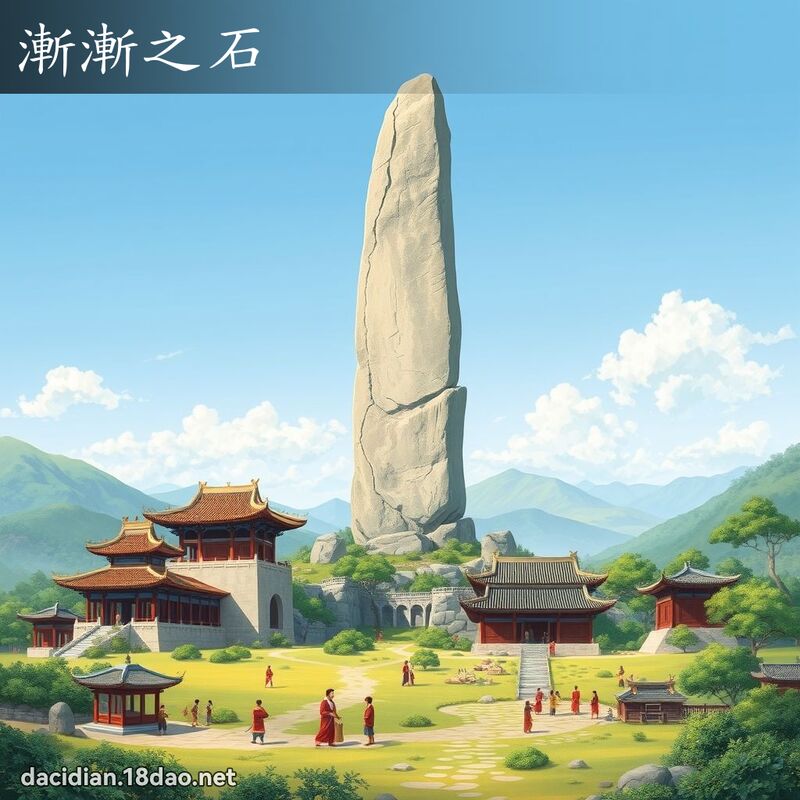 渐渐之石 - 国语大辞典配图