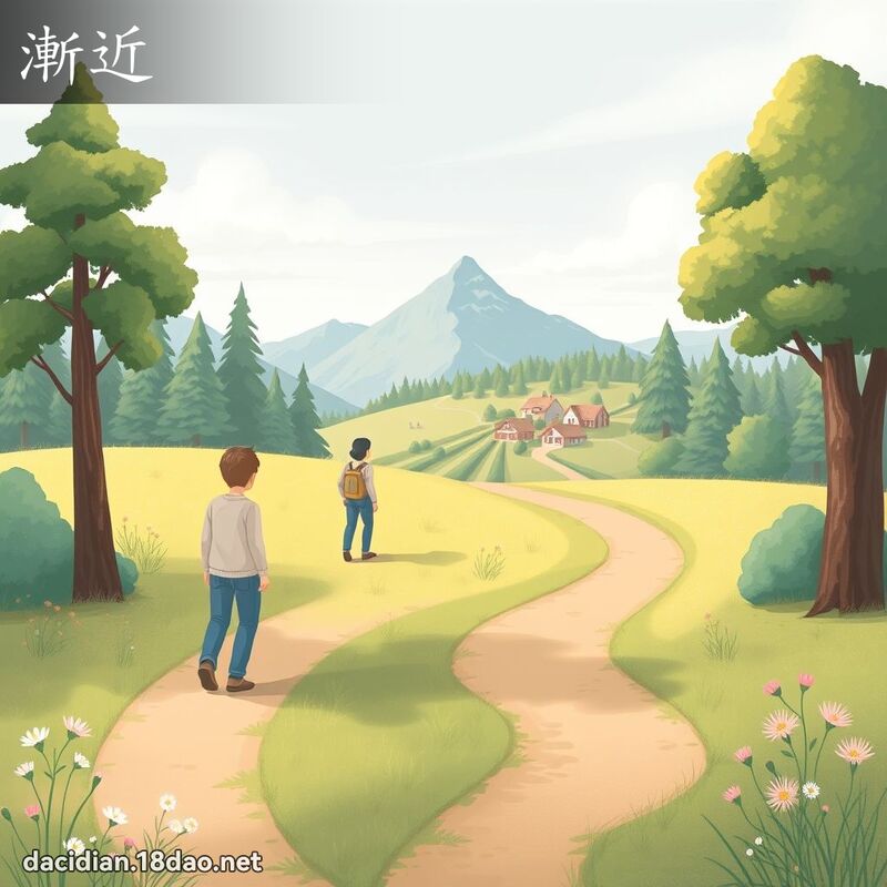 漸近 - 國語大辭典配圖