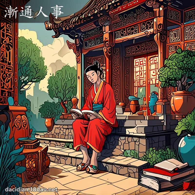 漸通人事 - 國語大辭典配圖