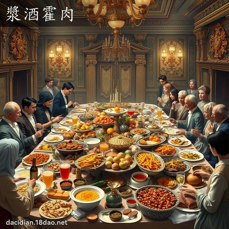 漿酒霍肉 - 國語大辭典配圖
