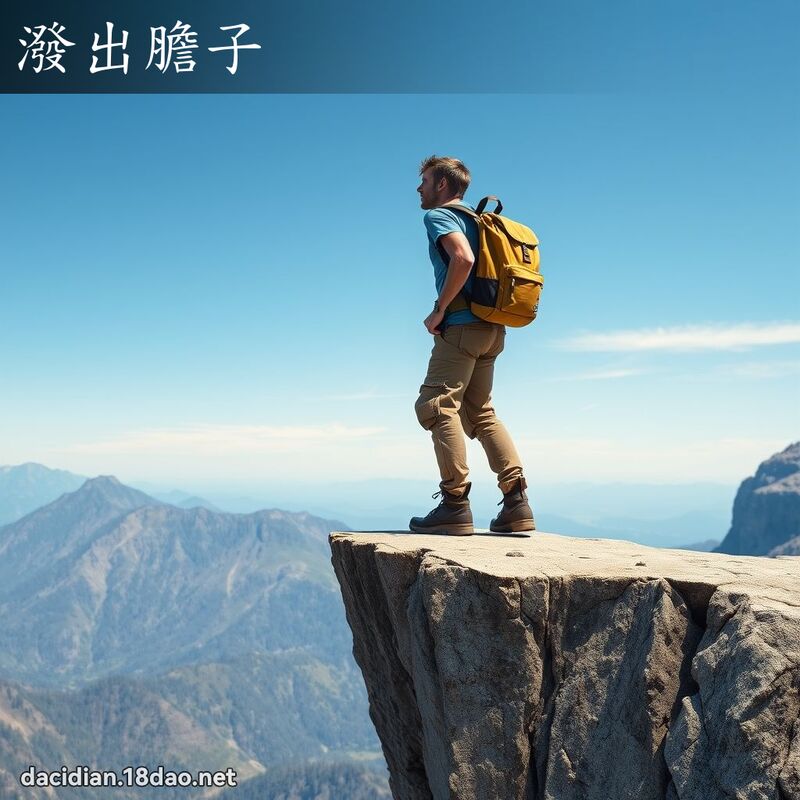 潑出膽子 - 國語大辭典配圖