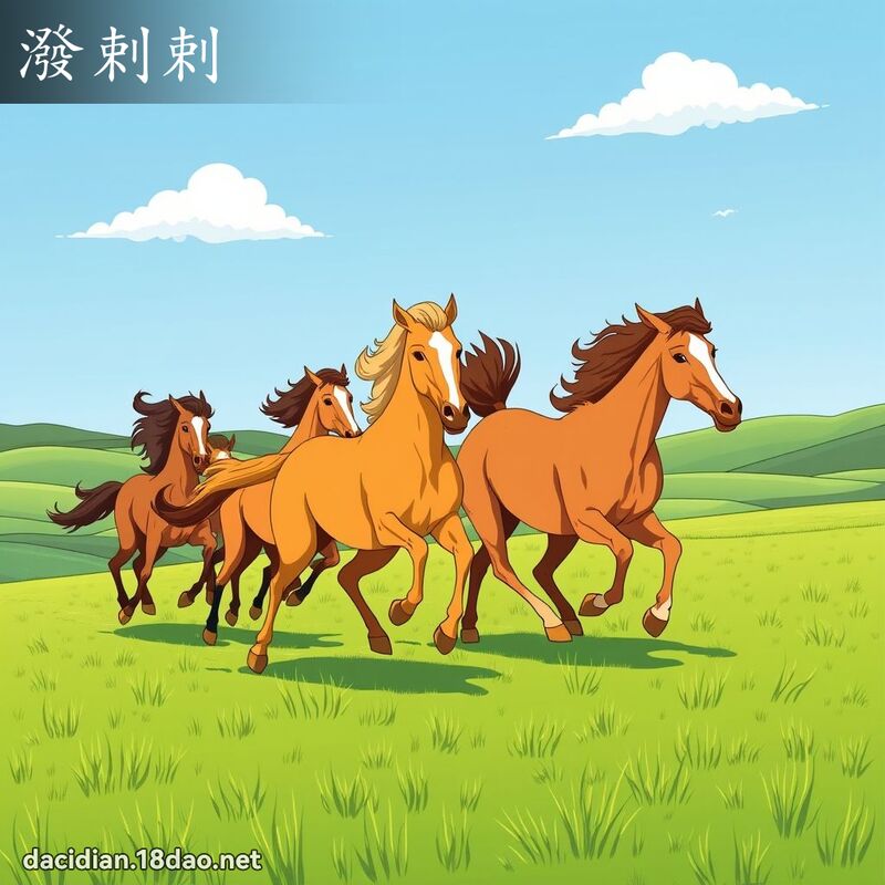 泼剌剌 - 国语大辞典配图