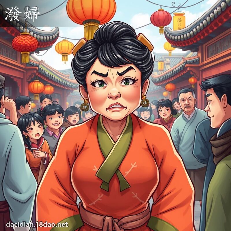潑婦 - 國語大辭典配圖