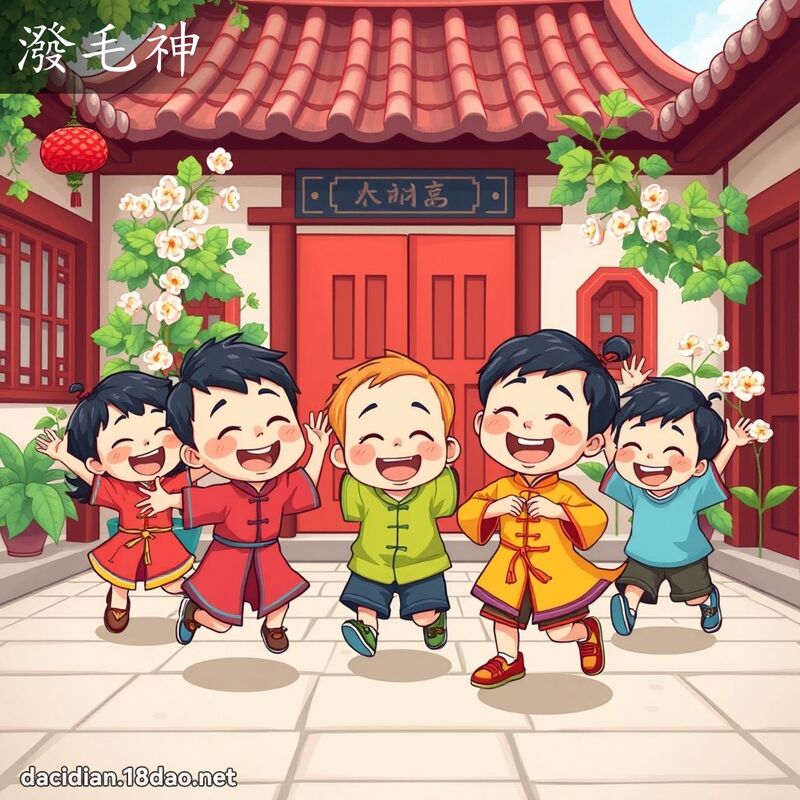 泼毛神 - 国语大辞典配图