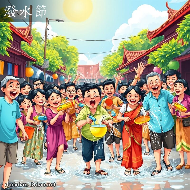 泼水节 - 国语大辞典配图