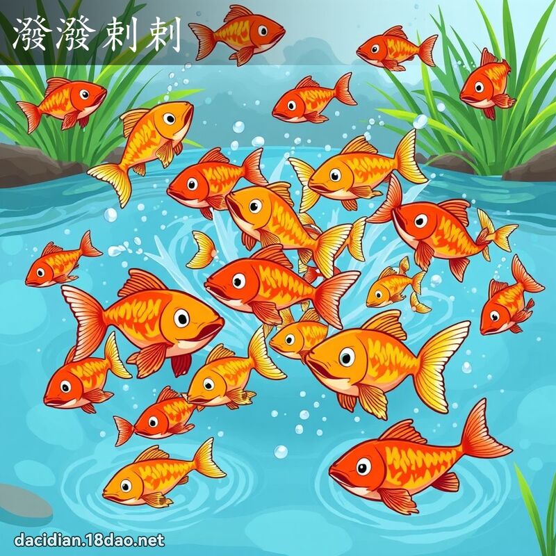 泼泼剌剌 - 国语大辞典配图