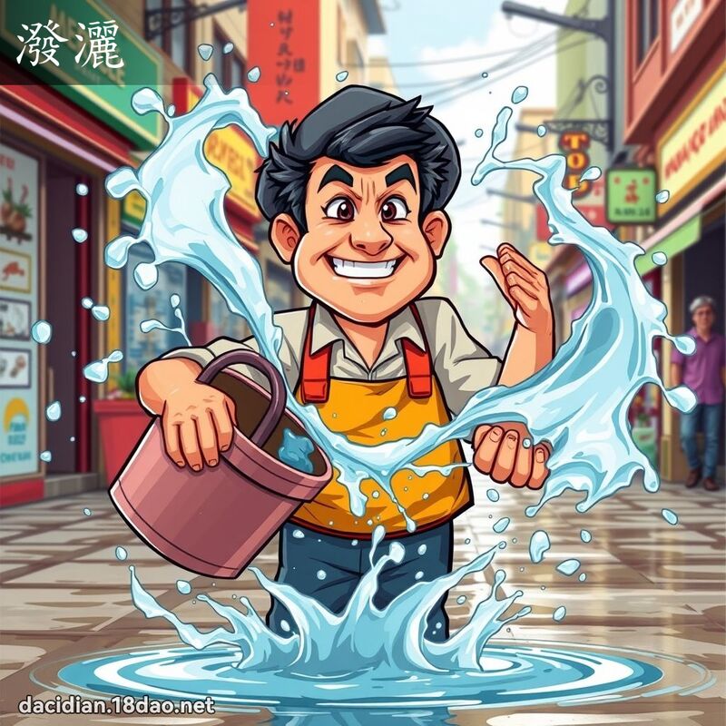 潑灑 - 國語大辭典配圖