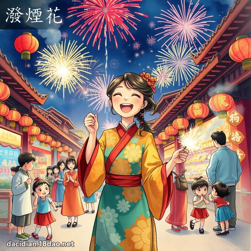 泼烟花 - 国语大辞典配图