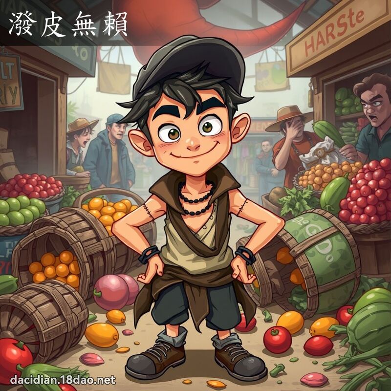 泼皮无赖 - 国语大辞典配图