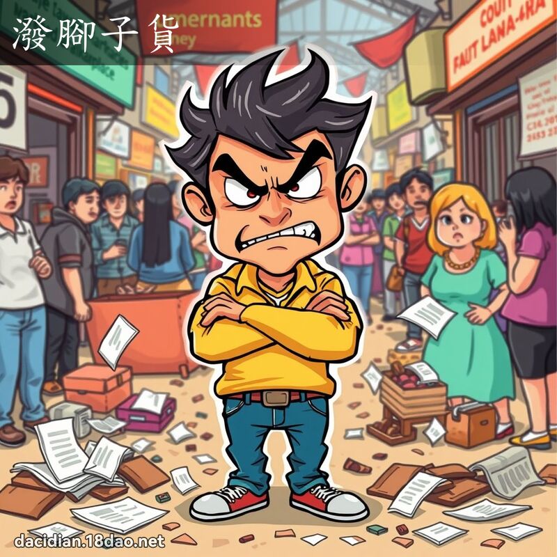 泼脚子货 - 国语大辞典配图