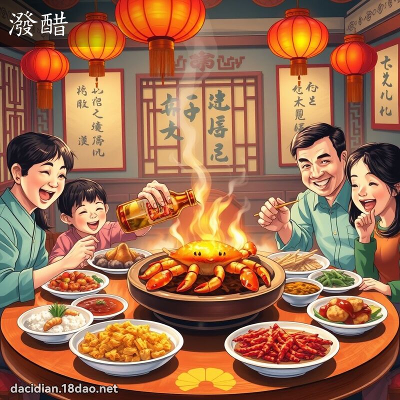 潑醋 - 國語大辭典配圖