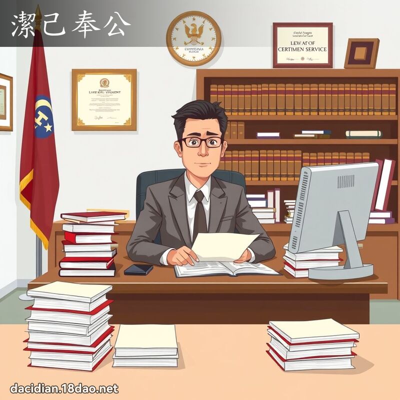 洁己奉公 - 国语大辞典配图